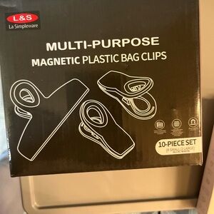 L&S Magnetic Plastic Bag Clips Set